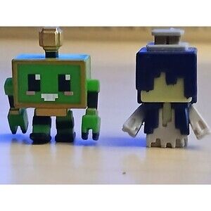 New Minecraft Lot Of 2 MINI-FIGURES Series 18 MINEBOT Spooky Series Well Wisher